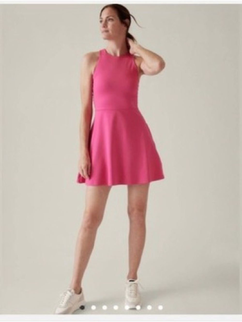 Athleta Conscious Dress Pink Powervita Tennis Dress Size Large